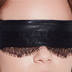 KK X SW Annabel Leather and Lace Blindfold
