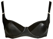 Load image into Gallery viewer, KK X SW Ava Leather and Suede Balcony Bra