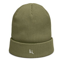 Load image into Gallery viewer, KK branded Organic ribbed beanie