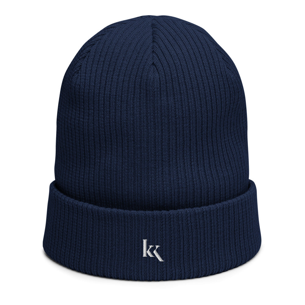 KK branded Organic ribbed beanie