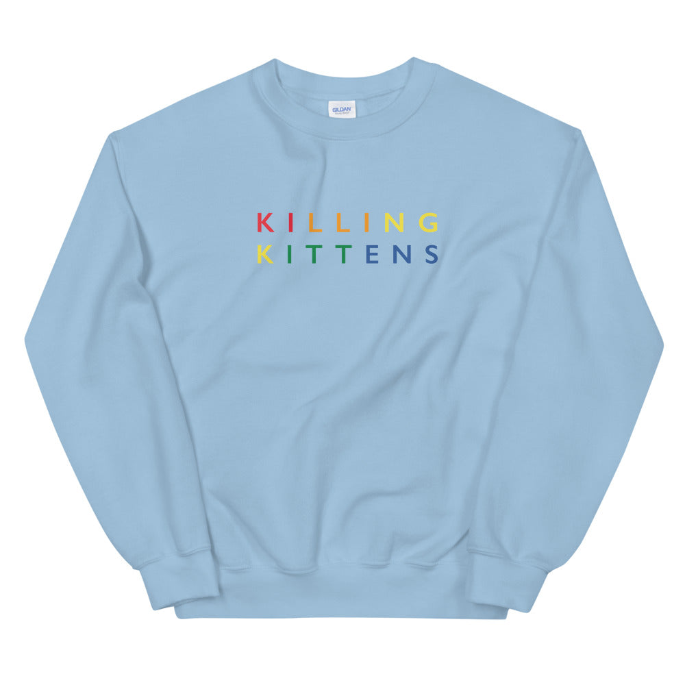 Killing Kittens PRIDE Sweatshirt in Light Blue